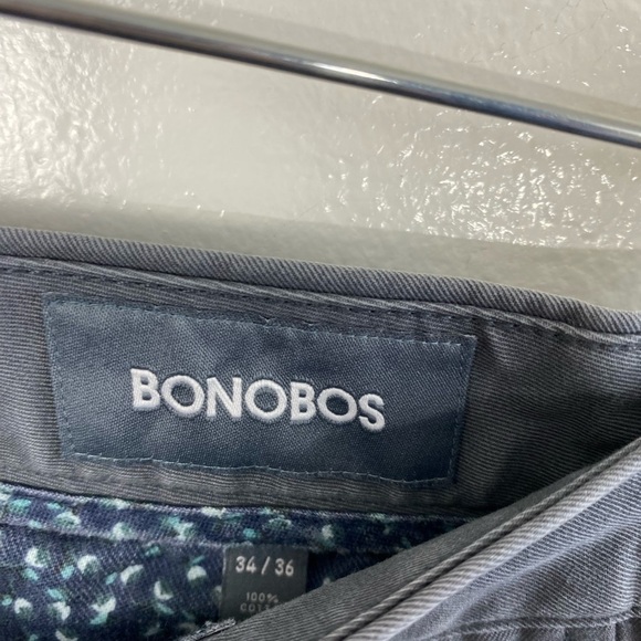 Bonobos Gray Neutral Chino Cotton Pants Men’s 34 x 36 - Picture 2 of 14